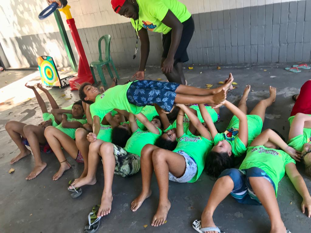 Foto de colônia de férias animada pela PIK Produções e Eventos