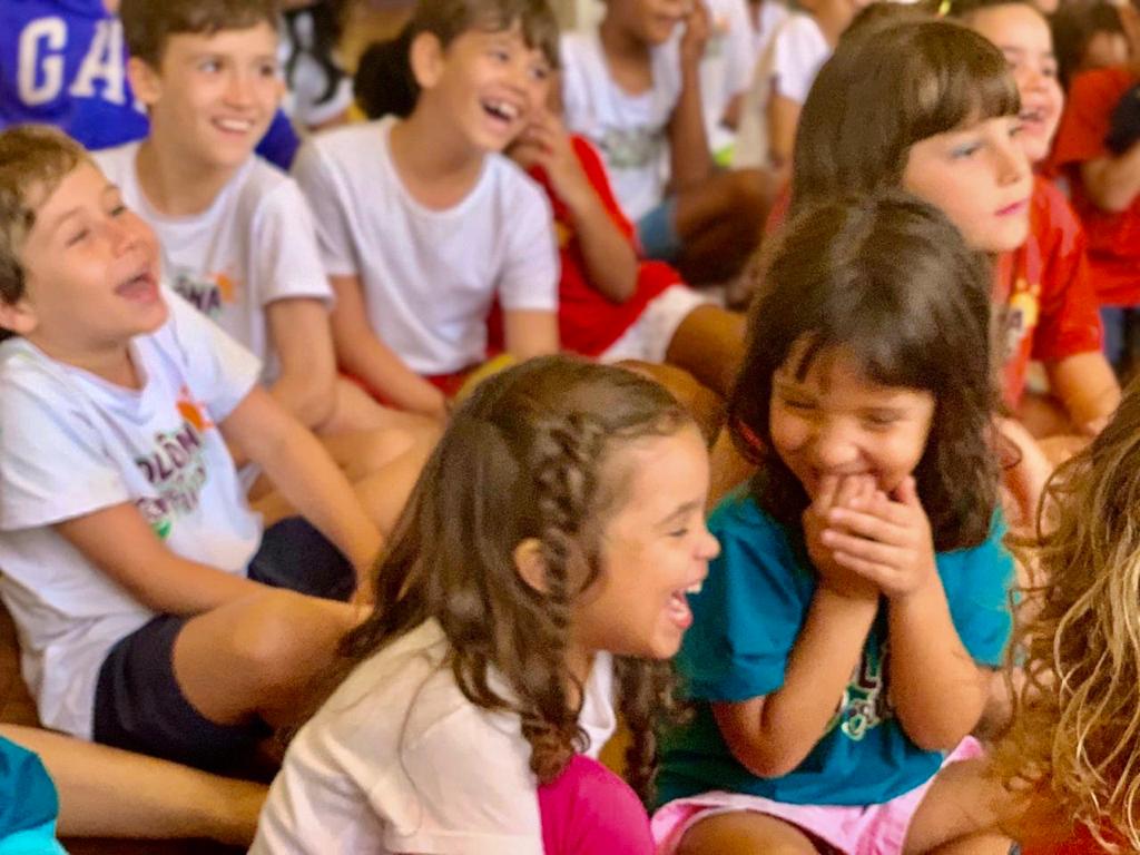 Foto de colônia de férias animada pela PIK Produções e Eventos